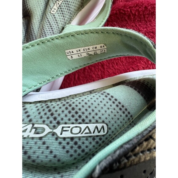 Under Armour 4D Foam  Flip Flop Sandals Women's US Size 8 Green And Black - Picture 6 of 6